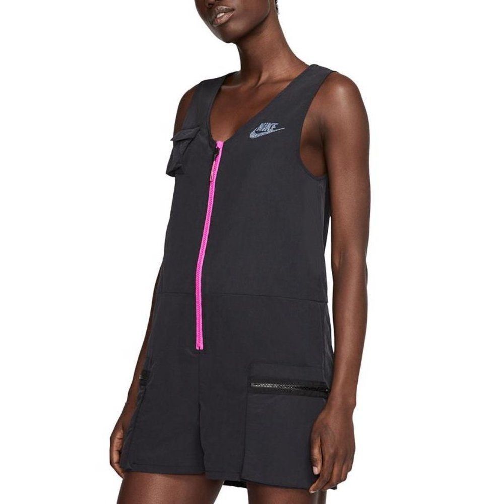 NEW Nike Sportswear Icon Clash Romper in Black